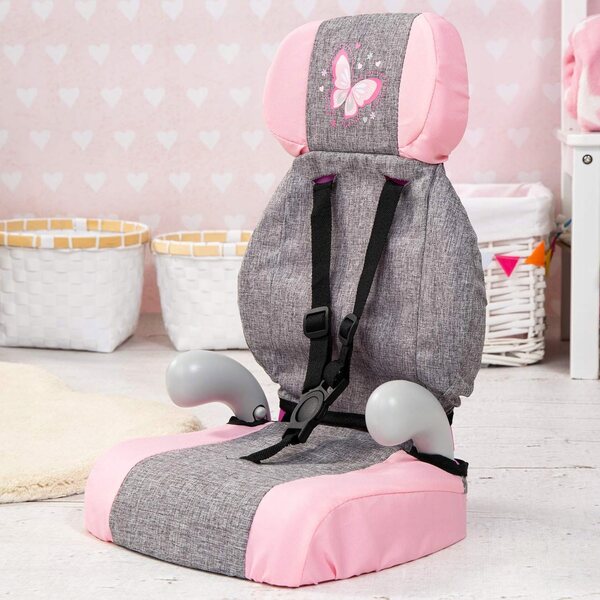Bayer Design 67533AA fotelik samochodowy dla lalek 46 cm szary