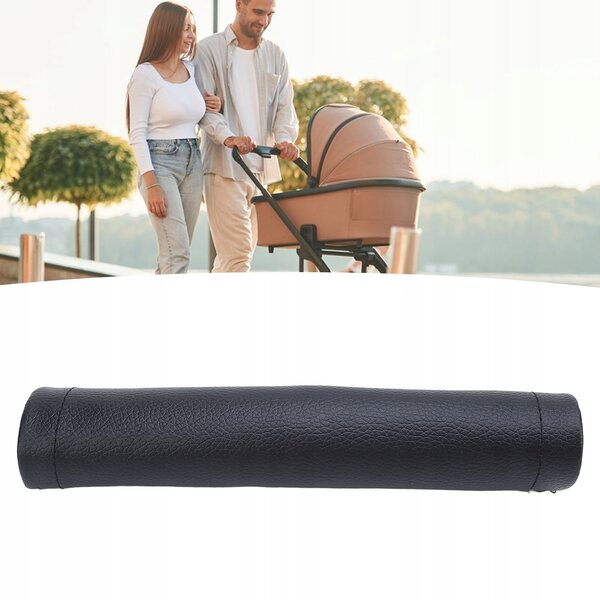 Set 4 coperture protettive in pelle PU per maniglie passeggino, misura universale