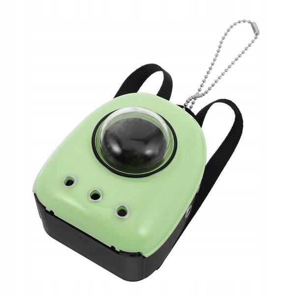 Miniatura porta gatto verde chiaro per casa delle bambole, realistico e compatto