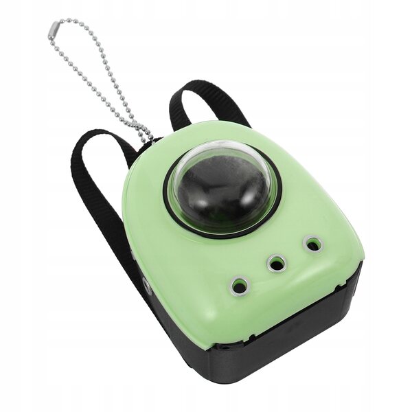 Miniatura porta gatto verde chiaro per casa delle bambole, realistico e compatto