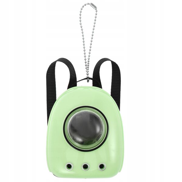 Miniatura porta gatto verde chiaro per casa delle bambole, realistico e compatto