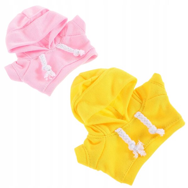 2 Bluze mit Kapuze für Polyesterpuppen, mehrfarbiges Set für Kinder
