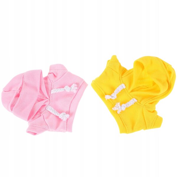2 Bluze mit Kapuze für Polyesterpuppen, mehrfarbiges Set für Kinder