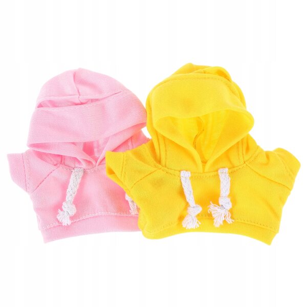 2 Bluze mit Kapuze für Polyesterpuppen, mehrfarbiges Set für Kinder