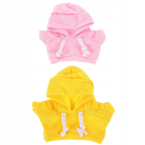 2 Bluze mit Kapuze für Polyesterpuppen, mehrfarbiges Set für Kinder
