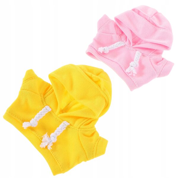 2 Bluze mit Kapuze für Polyesterpuppen, mehrfarbiges Set für Kinder