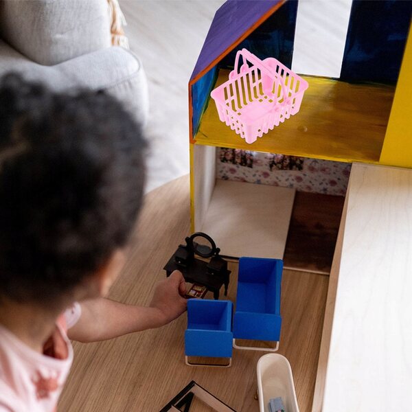 Set 20 Mini Cestini Rosa per Giochi e Decorazioni, Perfetti per Bambini