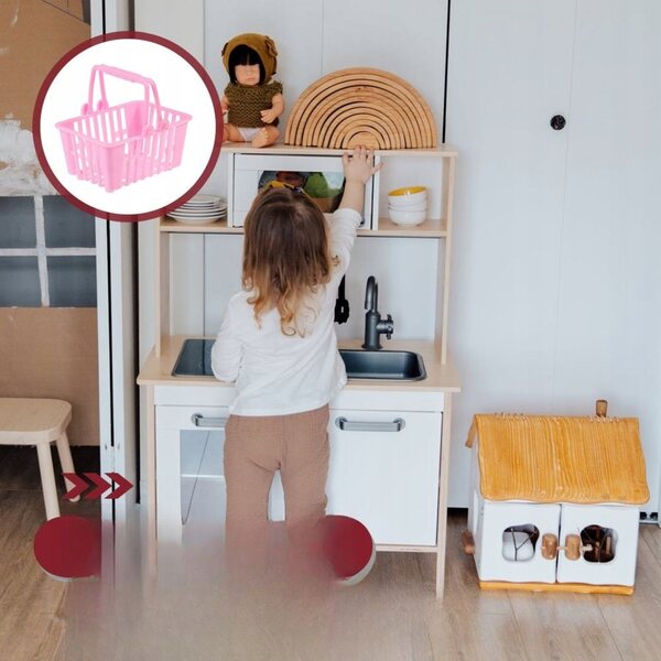 Set 20 Mini Cestini Rosa per Giochi e Decorazioni, Perfetti per Bambini