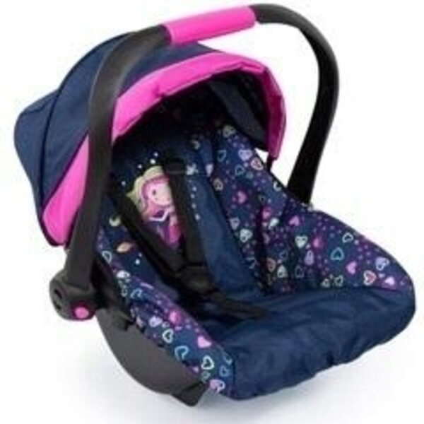 Seggiolino auto per bambole Bayer Design con cappottina - accessorio per bambini 3+