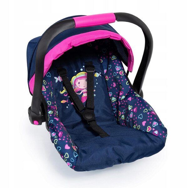 Seggiolino auto per bambole Bayer Design con cappottina - accessorio per bambini 3+