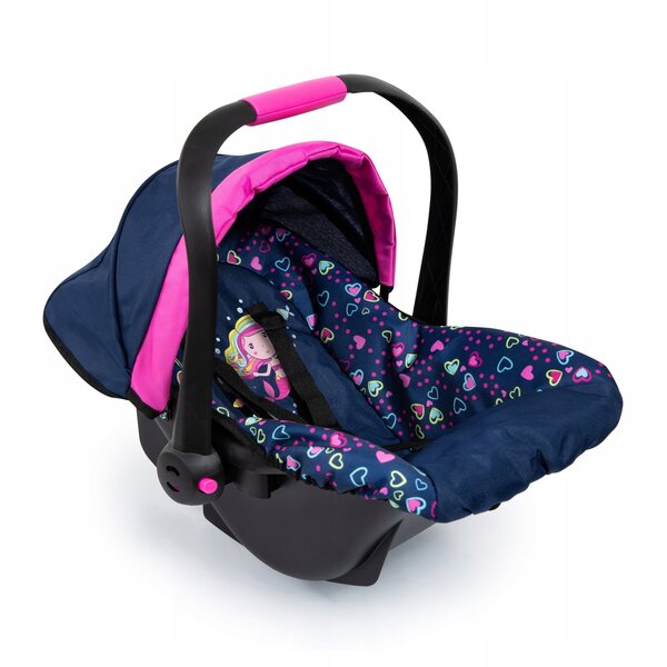 Seggiolino auto per bambole Bayer Design con cappottina - accessorio per bambini 3+
