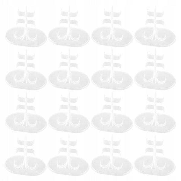 Set 30 supporti bianchi per esposizione bambole e action figure compatti e resistenti