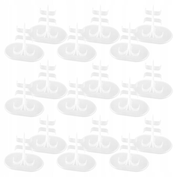 Set 30 supporti bianchi per esposizione bambole e action figure compatti e resistenti