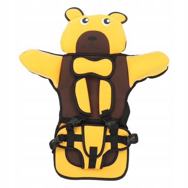 Kindersitz mit hoher Rückenlehne und verstellbaren Gurten, waschbar und transportierbar
