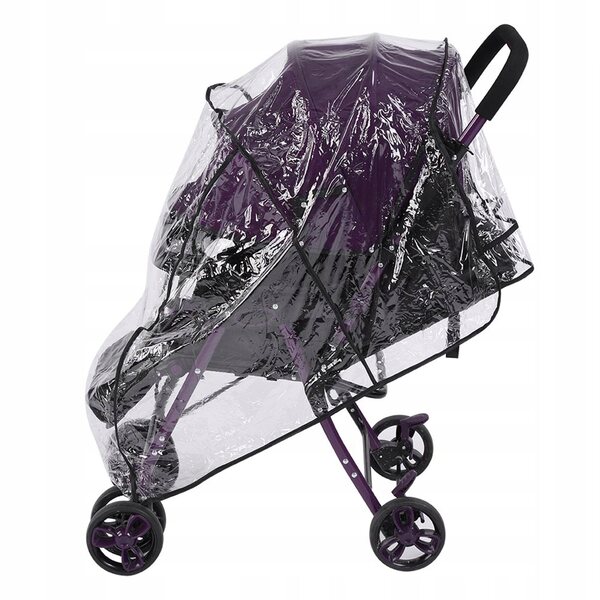 Universelle wind- und regensichere Abdeckung aus transparentem PVC für Kinderwagen