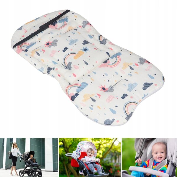Kinderwagen-Schabracke aus Baumwolle, weich und atmungsaktiv, 35 x 63 cm