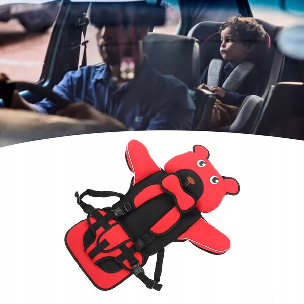 Kindersicherung mit verstellbarem Gürtel und waschbarem Stoff für Reisen und Auto