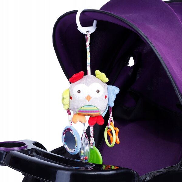Weiches und sicheres Spielzeug für Neugeborene mit Rassel und farbenfrohen Accessoires
