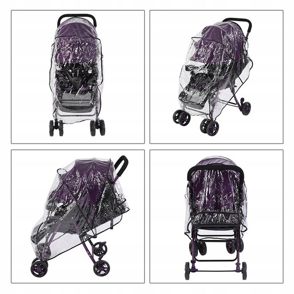 Transparente wind- und regensichere Abdeckung für den Kinderwagen