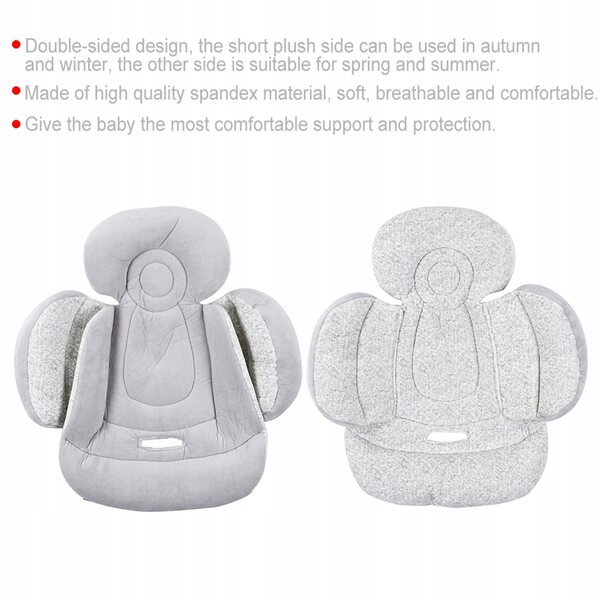 Atmungsaktives Babykissen mit weichem und waschbarem Doppel-Spandex-Futter