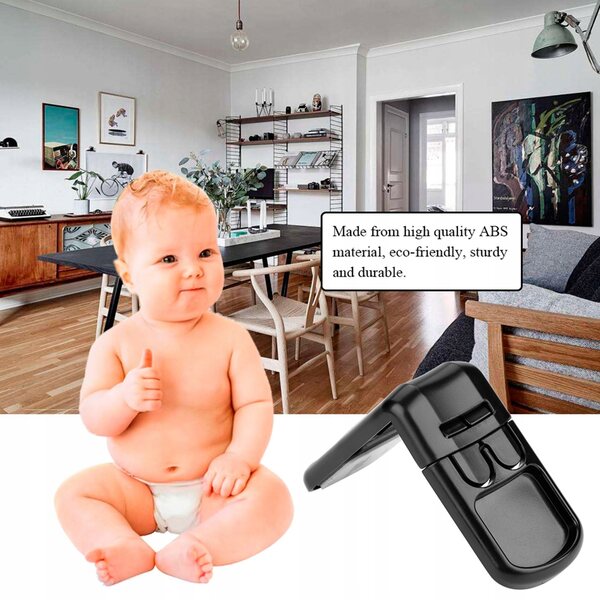 Set 5 Sicurezze per Cassetti e Ante Protezione Bambini in ABS