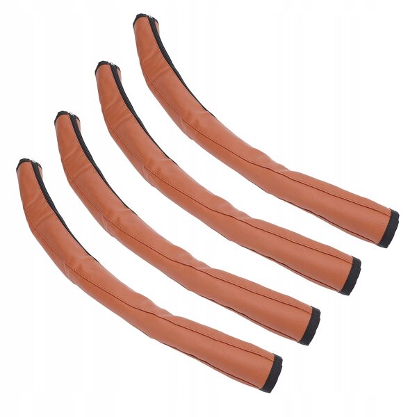 Set 4 coperture universali in pelle PU per maniglia passeggino 52x12 cm