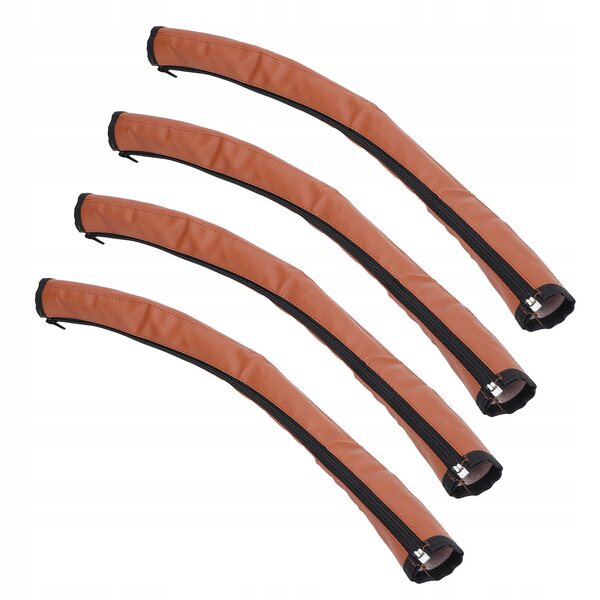 Set 4 coperture universali in pelle PU per maniglia passeggino 52x12 cm