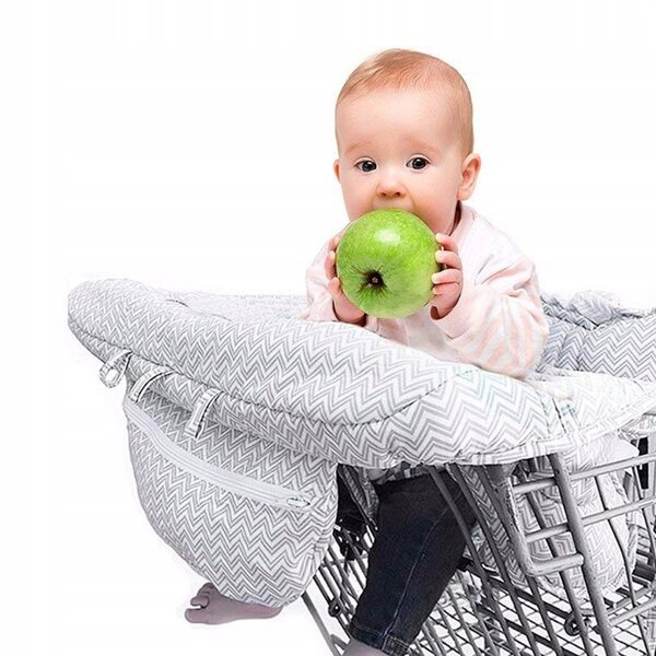 2-in-1-Multifunktionskissen für Babyschale und Trolley, Sicherheit und Komfort