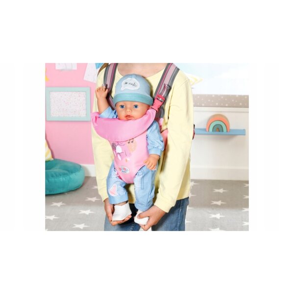 Baby Born Babytrage, rosa, mit verstellbaren Trägern für 36–43 cm große Puppen