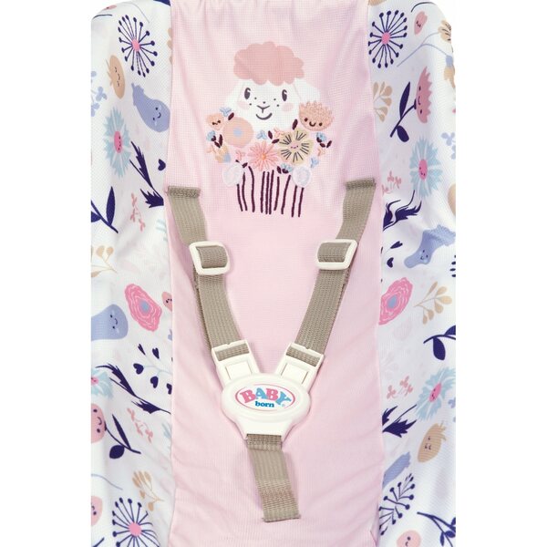 Baby Born Floral Babytrage für Puppen 36–43 cm, aus Kunststoff und Stoff