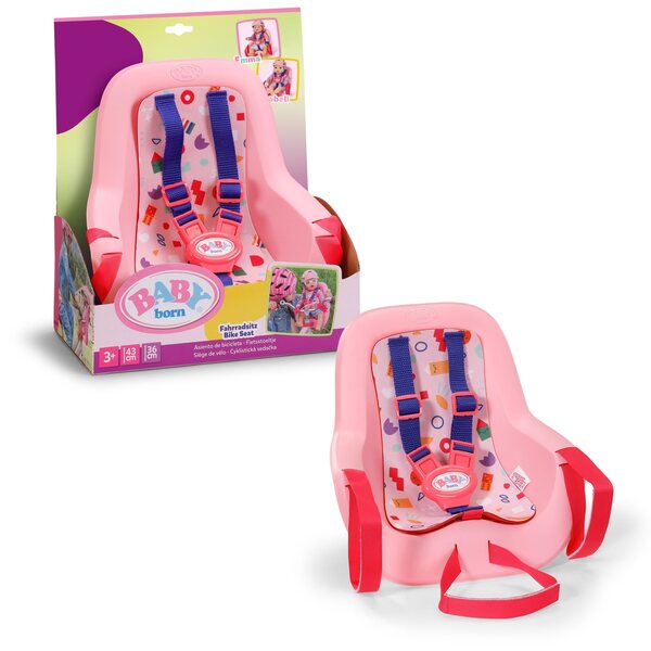BABY born Fahrradsitz mit Muster – ein Accessoire für aktive Kinder