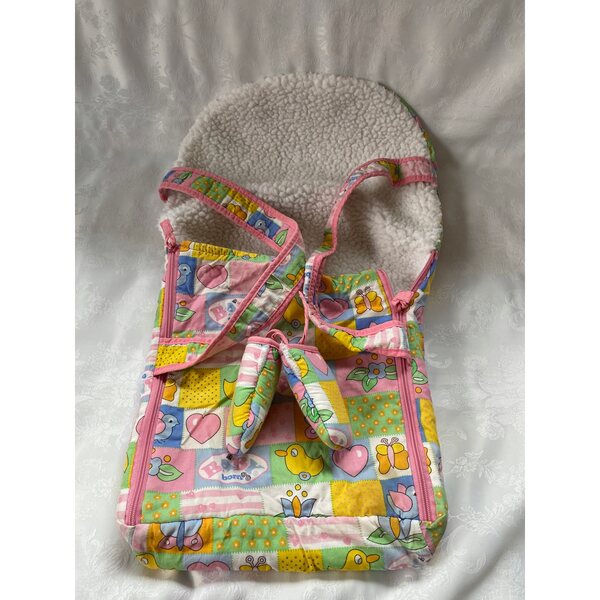 Baby Born Babytragen-Schlafsack für 42-cm-Puppen aus rosa Stoff