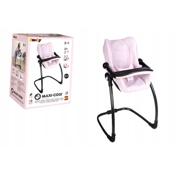 Fotelik e seggiolino 3 in 1 per bambole Smoby Maxi Cosi rosa chiaro Disney