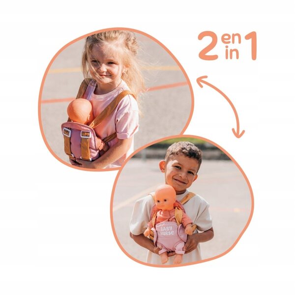 Nosidełko Dla lalki 42 cm Baby Nurse Nosidło regulowane Smoby