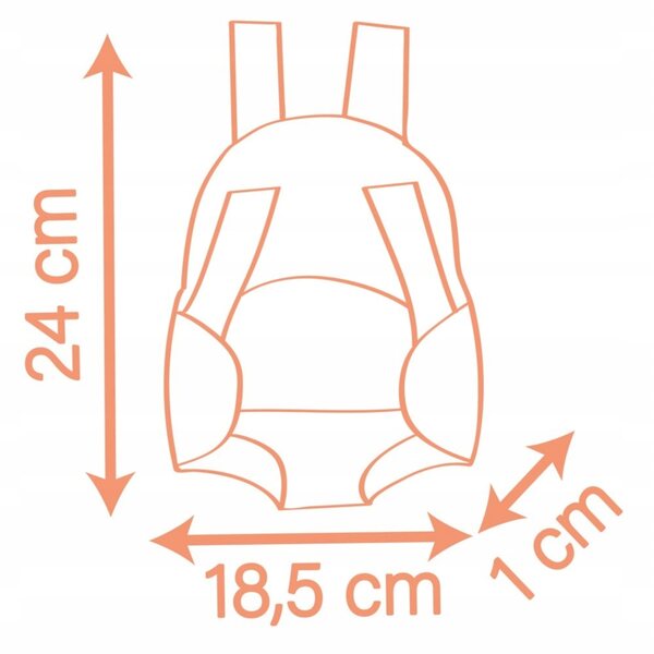 Nosidełko Dla lalki 42 cm Baby Nurse Nosidło regulowane Smoby