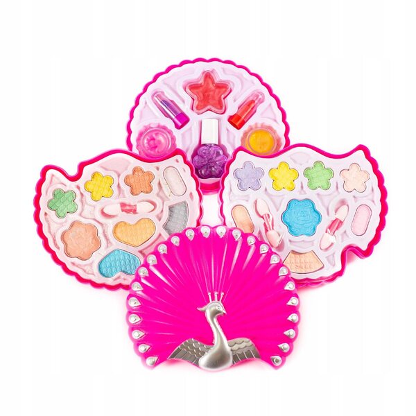 Komplettes Schminkset für Kinder mit Palette und Zubehör in Blumenbox