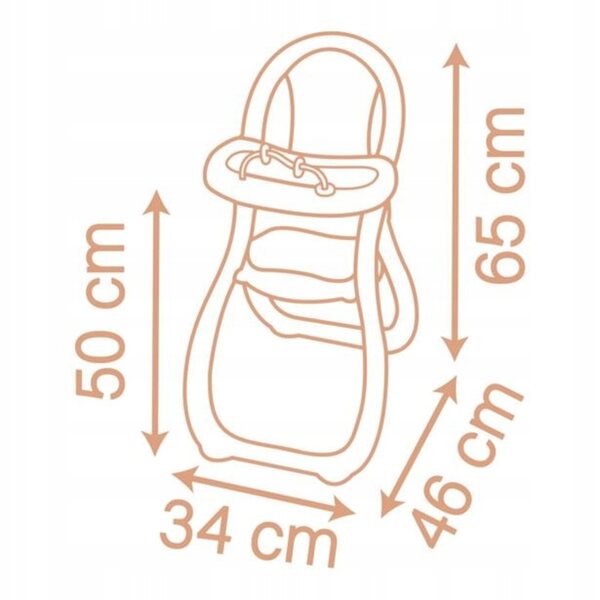 Seggiolino alto Smoby Baby Nurse per bambole fino a 42 cm con accessori