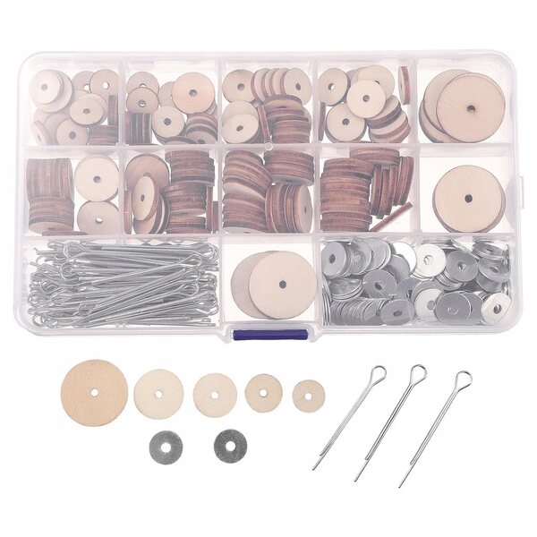 Set 90 Pezzi Giunti in Legno per Bambole e Marionette, Artigianato Creativo