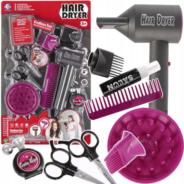 Friseurset für Kinder mit Mega Creative Sound Haartrockner