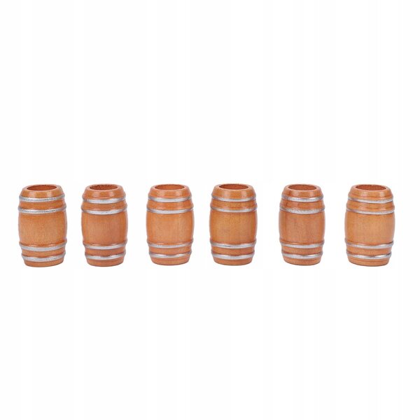 Miniature in legno vintage a forma di botte da birra per decorazioni e collezioni