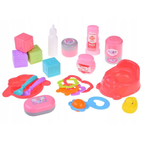 Set Accessori per Bambola Bobas con Vasino e Blocchi in Plastica - Jokomisiada