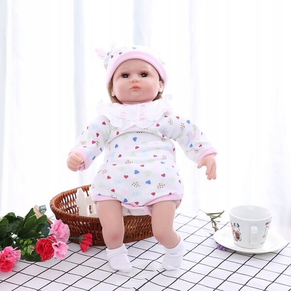 Realistische Neugeborene Babypuppe aus weichem Silikon für Kinder, Ganzkörper