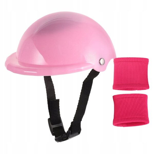 Schutzset mit Helm und Knieschützern für 18-Zoll-Puppen