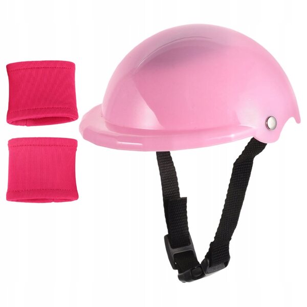 Schutzset mit Helm und Knieschützern für 18-Zoll-Puppen