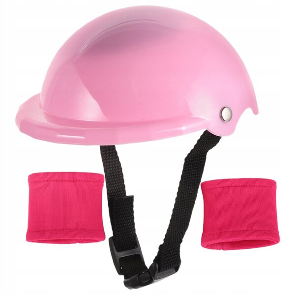 Schutzset mit Helm und Knieschützern für 18-Zoll-Puppen