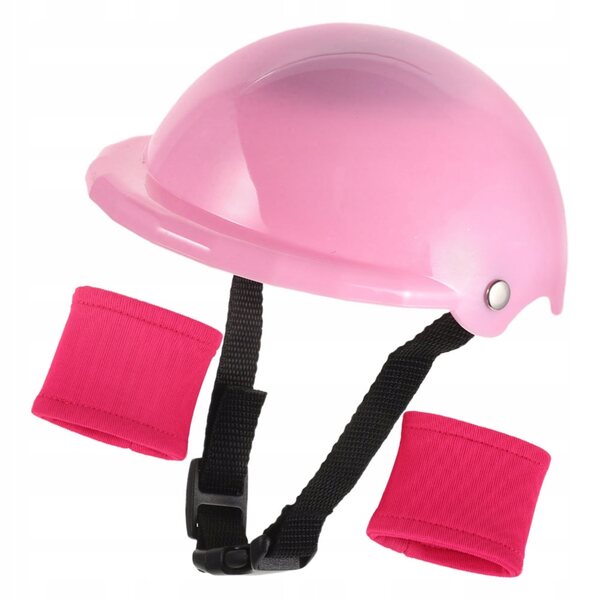 Schutzset mit Helm und Knieschützern für 18-Zoll-Puppen