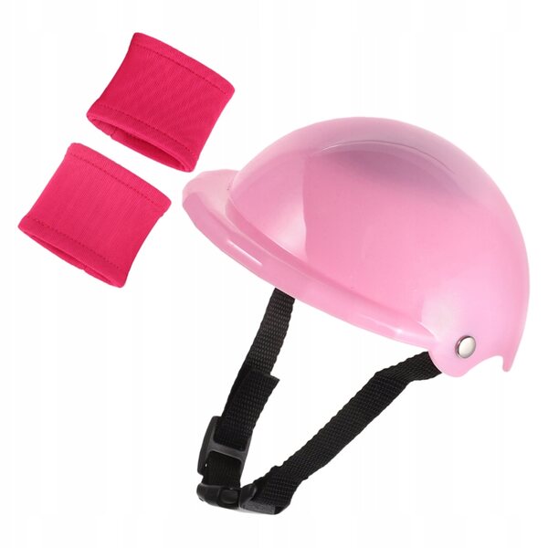 Schutzset mit Helm und Knieschützern für 18-Zoll-Puppen