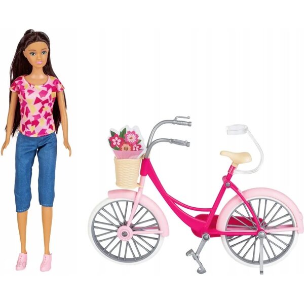 30 cm große Sternpuppe mit Urban-Fahrrad-Set für kreative Kinder