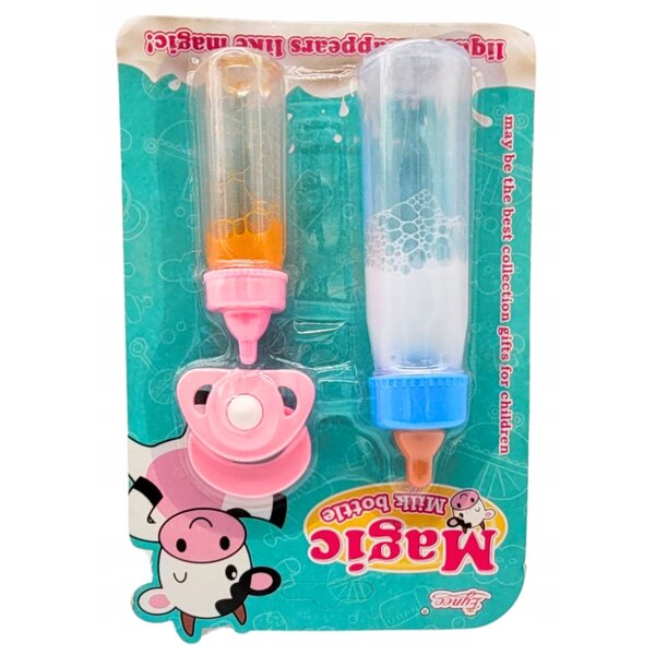 Magiche bottiglie di latte e succo che scompaiono per le bambole MEGADIDI 3+