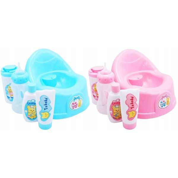 Nocnik con Accessori per Bambole per Bambine - Kit Educativo per Gioco di Cura